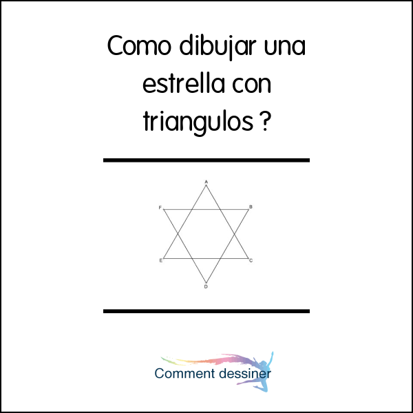 Como dibujar una estrella con triangulos